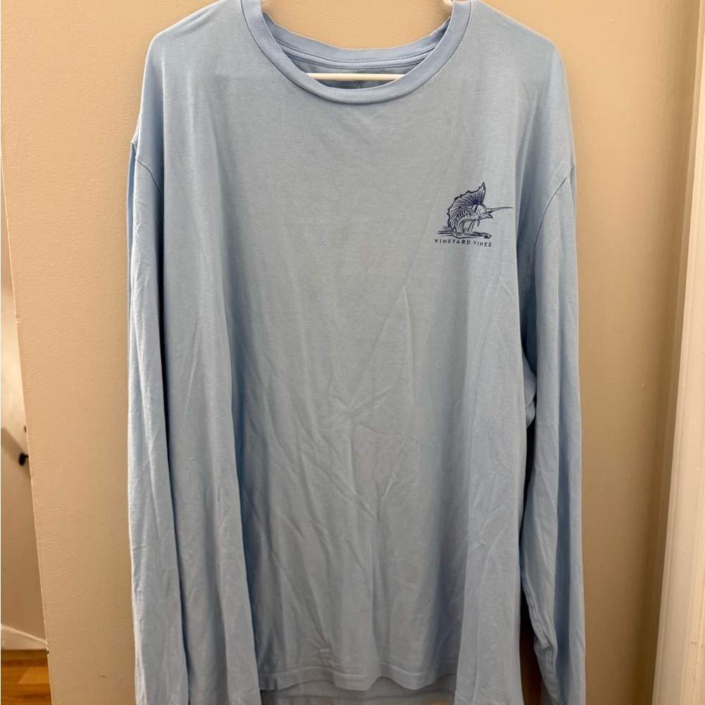 Vineyard Vines Light Blue Long Sleeve Tee